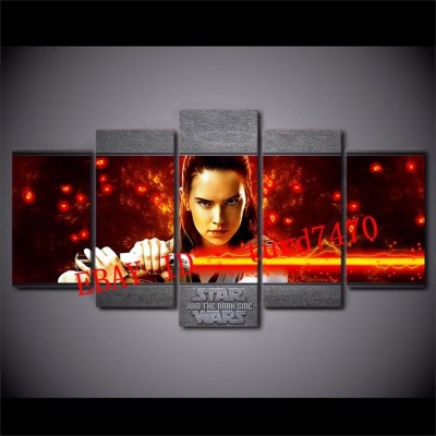 HD print art home deco painting on canvas,The Last Jedi 5PC/Unframed   302738084674